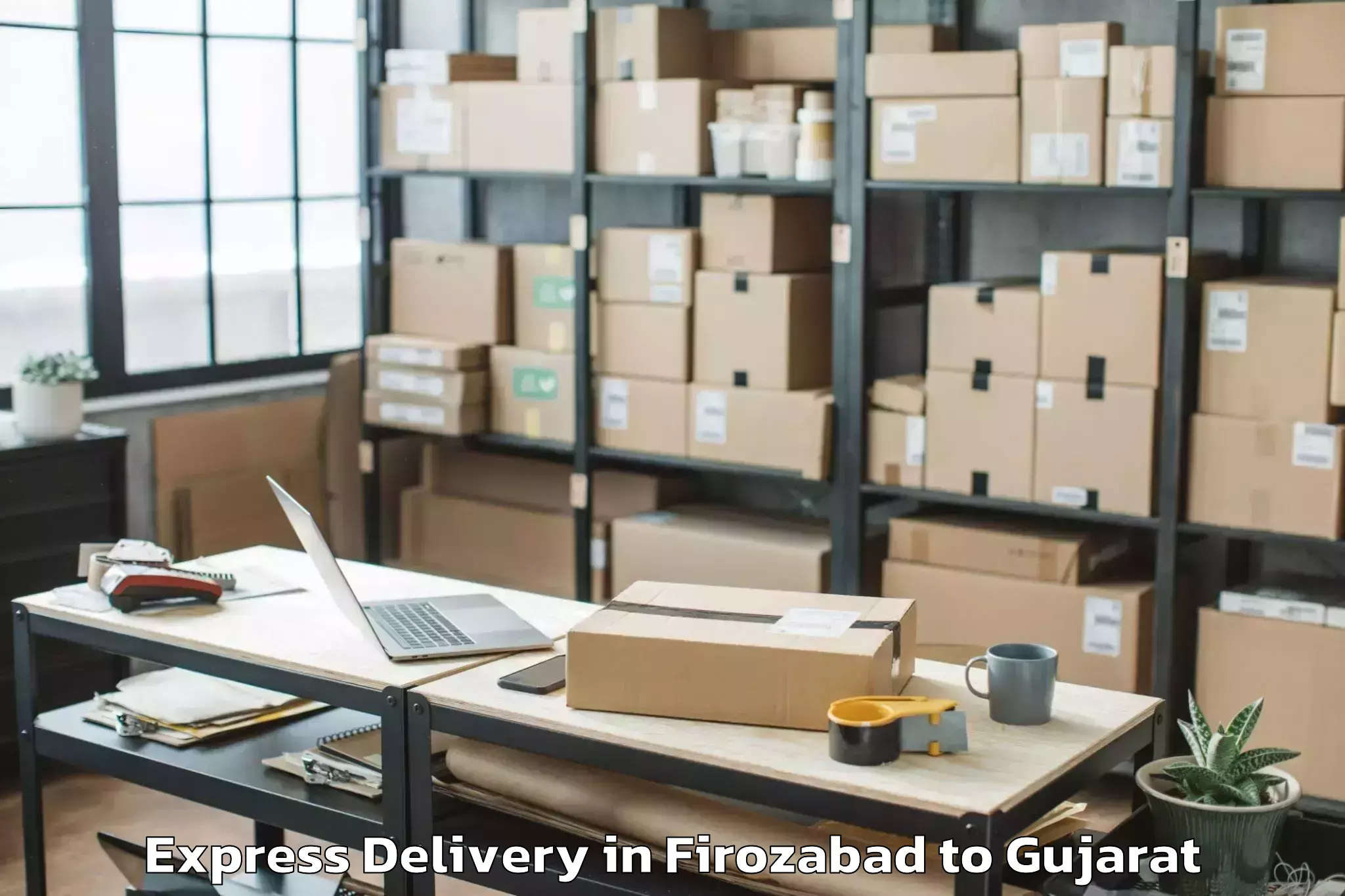 Hassle-Free Firozabad to Padra Express Delivery